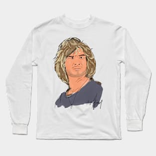 Watercolor Patrick Swayze Long Sleeve T-Shirt